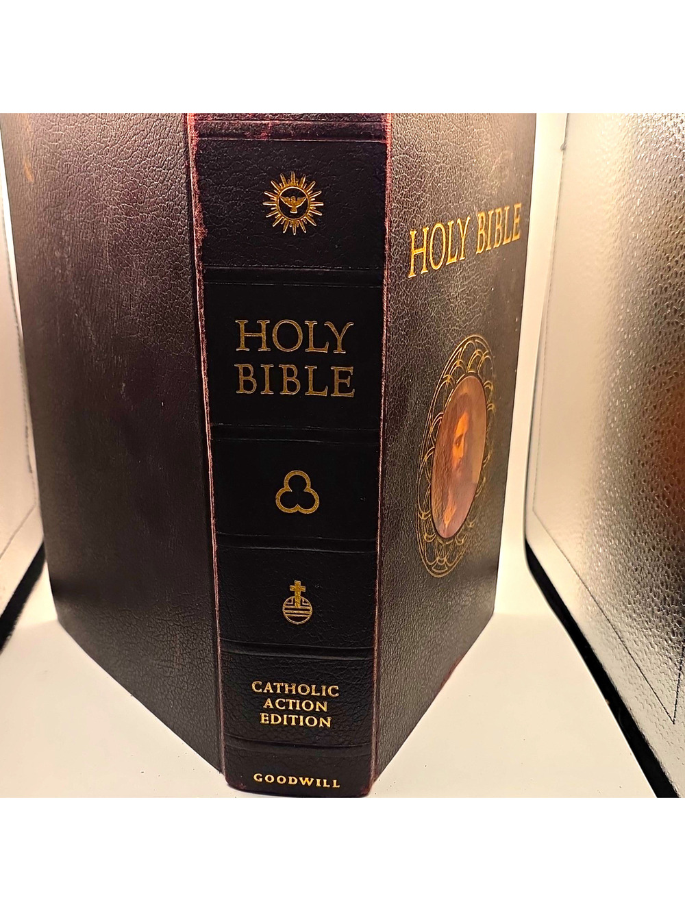 The Holy Bible Catholic Action Edition Confraternity Leather Illus 1953